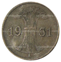 1 рейхспфенниг 1931 года A Германия