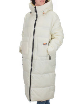 H-2209 WHITE Пальто зимнее женское (200 гр .холлофайбер) - Fashion фото 3