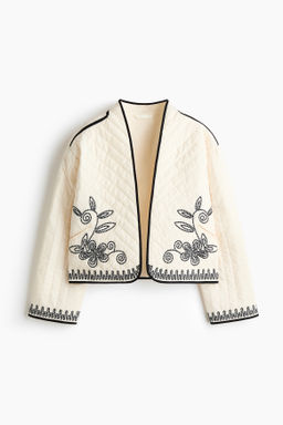 Chaqueta bordada de algod?n