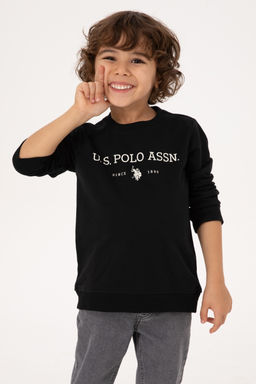 Erkek Гocuk Siyah Bisiklet Yaka Sweatshirt - U.s. polo assn фото 4
