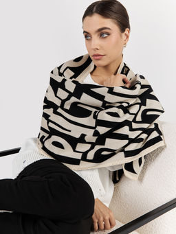 в составе ШЕРСТЬ  и КАШЕМИР Большой, мягкий, теплый  двусторонний палантин - Tantino фото 4