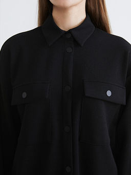 Parlak Dokulu Oversize Kad?n G?mlek Tunik