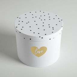 Набор коробок для цветов 4 в 1, упаковка подарочная, Чёрно-белый, 14?14?13 см - 20?20?17.5 см