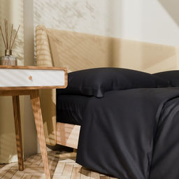 Постельное бельё Этель евро Jet black 200х215, 215х240, 50х70+3-2 шт, мако-сатин, 114г/м2  фото 9