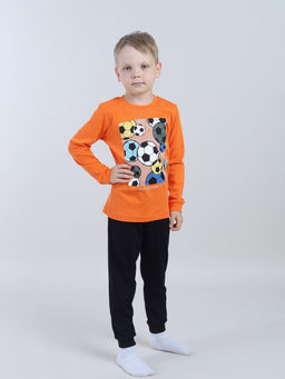 CRB wear / CWKB 50207-29 Пижама для мальчика (джемпер, брюки),оранжевый/Ex.Cherubino