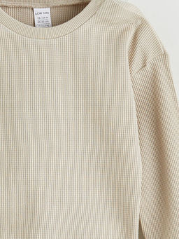 Bisiklet Yaka Basic Erkek Bebek Sweatshirt