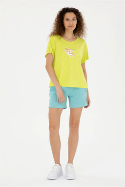 U. S. Polo Assn / Женская фисташково-зеленая футболка - U.s. polo assn фото 4