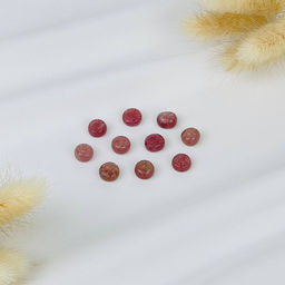 Бусины для украшений из Клубничного кварца (10 бусин)