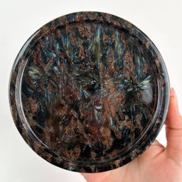 Блюдо из Арфведсонита (Нуумит) - Радуга самоцветов фото 2