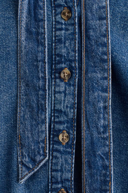 Blusa denim con lazada - H&m фото 6