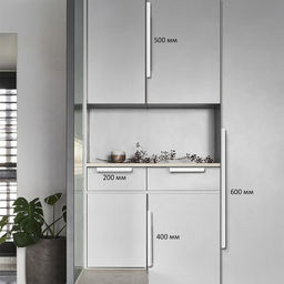 Ручка торцевая CAPPIO RP100WH, L=400 мм, белая, 4 шт.