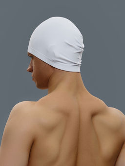 Шапочка для плавания взрослая ONLYTOP Swim, тканевая, обхват 54-60 см