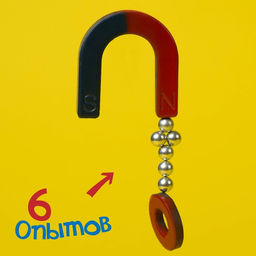 Набор для опытов Опыты с магнитами, 6 опытов - Эврики фото 2