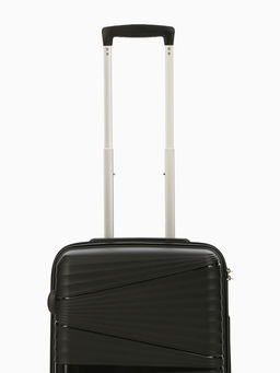 Чемодан на колёсах маленький 44 л (S), на молнии, кодовый замок, чёрный