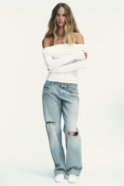 GATHERED BANDEAU T-SHIRT