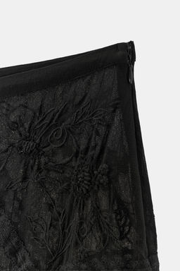 COMBINED GEORGETTE SKIRT - Zara фото 6