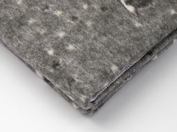 Одеяло 60% п/шерсть жаккард 100*140 " Мишки" цв серый