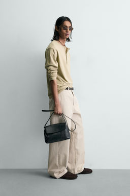 PANTAL?N CHINO WIDE FIT / Blanco roto - Zara фото 4