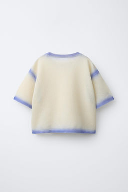 SHORT SLEEVE JUMPER WITH TIE DYE TRIMS - Zara фото 2