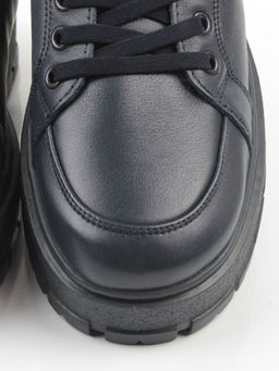 05-AW1002-2M DK. BLUE Ботинки зимние мужские (натуральная кожа, натуральный мех)