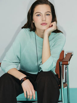 Джемпер с широким рукавом из вискозы / Zarina фото 5