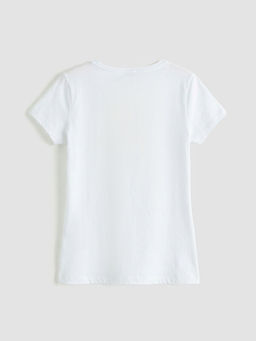 Bisiklet Yaka Bask?l? K?z ?ocuk Ti??rt ve Tayt