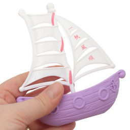 Резиновые игрушки для ванны Крошка Я «Уточки на корабле», в наборе 7 шт., с пищалкой, МИКС