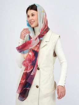 Палантин с рисунком в стиле арт-деко