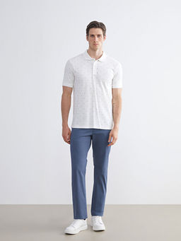 B?y?k Beden Polo Yaka Desenli Pike Erkek Ti??rt