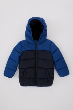 Erkek Bebek Su itici Polar Astarl? Kapusonlu Sisme Mont