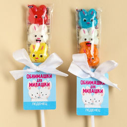 Леденец тройной Обнимашки для милашки, 15 г. МИКС - Simaland фото 4