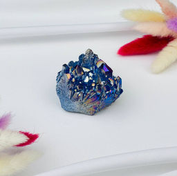 Друза из Горного Хрусталя (титан.покрытие) - Радуга самоцветов фото 3