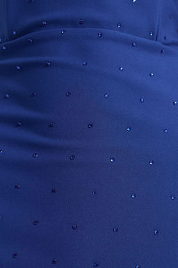 TRENDYOLMILLA Siyah Vucuda Oturan Astarl? Parlak Tasl? Dokuma S?k Abiye Elbise TPRSS23EL00476 фото 15