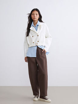 Beli Lastikli Gabardin Kad?n Pantolon