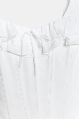 TOP CORSETERO VOLANTES / Blanco - Zara фото 7