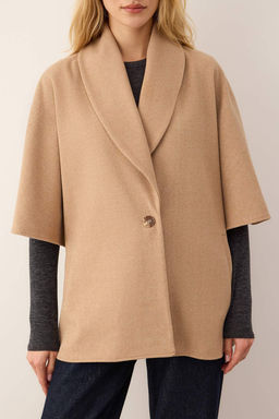 Bej Vucut Secmeyen Mono Kapama Oversize Midi Kase Kaban TWOAW26KB00064 - Trendyolmilla фото 5