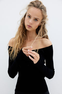 Top off-the-shoulder - H&m фото 5