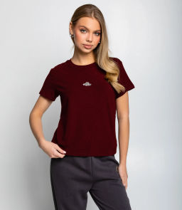Футболка #КТ623 (5), бордовый