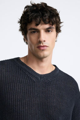 %100 KETEN TERS ORGU KAZAK - Zara фото 6