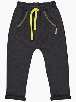 Брюки на резинке с подворотом UD 7333 черн.меланж - Mini maxi фото 6