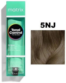 5NJ Светлый шатен Натуральный нефритовый Кислотный тонер Tonal Control Pre-Bonded, 90 мл MATRIX