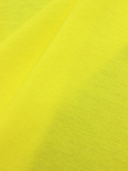 Трикотаж Кулир.гладь цв.Лимон-2, ш.1.96м (0.98м*2, чулок), Карде, хл-100%, 145гр/м.кв