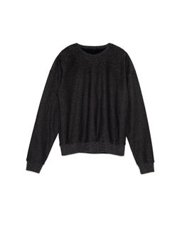 CONTE Ультракомфортный хлопковый свитшот с мерцанием люрекса LD 1043-1 shiny black
