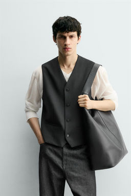 STRUCTURED WAISTCOAT WITH WOOL - Zara фото 2
