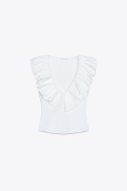 RUFFLED TOP - Zara фото 6