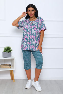 Костюм с бриджами (00990, зеленый) - Плиона фото 2