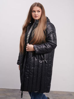 Пальто демисезонное Аврора черный - Yollochka фото 7