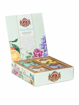 Коллекция Винтажные Цветы/Ассорти №2/ (72241) зел/черн саше 40 пак (4 вида по 10 шт)/ (BASILUR)