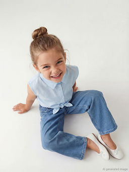 Regular Fit K?z ?ocuk Jean Pantolon