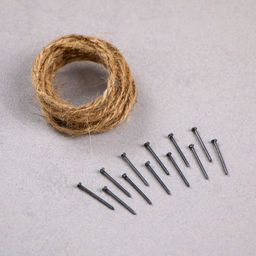 Подарочная коробка «Бандероль», 20×16×15 см, деревянная, с гвоздями и верёвкой